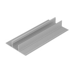 Profil aluminiowy LED PLANE14 IN anodowany z kloszem