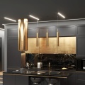 Profil aluminiowy LED PLANE14 IN anodowany z kloszem - realizacja