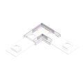 Złącze do taśmy LED - MC - MONO 10mm - COB/SMD - typ "L" - z zamontowaną taśmą LED SMD