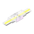 Złącze do taśmy LED hermetycznej - MCWP - MONO 10mm - COB/SMD - dwustronne