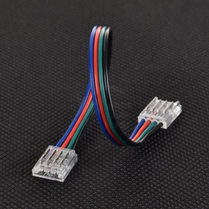 Złącze do taśmy LED - MC - RGB 10mm - SMD - dwustronne z przewodem