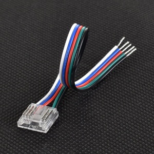 Złącze do taśmy LED - MC - RGBW 12mm - COB - jednostronne z przewodem