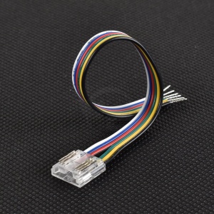 Złącze do taśmy LED - MC - RGB+CCT 12mm - COB - jednostronne z przewodem