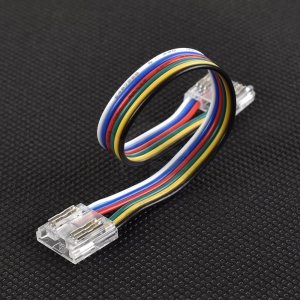 Złącze do taśmy LED - MC - RGB+CCT 12mm - COB - dwustronne z przewodem