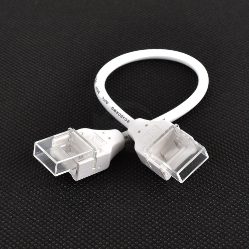 Złącze do taśmy LED hermetycznej - MCWP - MONO 8mm - COB/SMD - dwustronne z przewodem