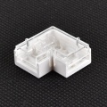 Złącze do taśmy LED hermetycznej - MCWP - MONO 8mm - COB/SMD - typ "L"