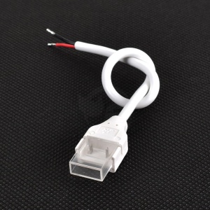 Złącze do taśmy LED hermetycznej - MCWP - MONO 10mm - COB/SMD - jednostronne z przewodem