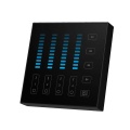 Panel LED naścienny - Mono - 4 stefowy - 2x1,5V - B5-B - Czarny