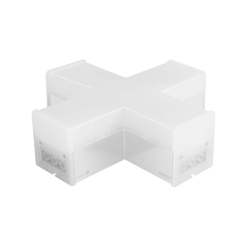 Łącznik LED 12W biały "X" - do opraw liniowych - VT-4140