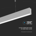Oprawa liniowa LED 40W Linear srebrna - VT-7-40-S