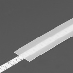 Klosz wsuwany "A6" szron do profili aluminiowych LED - 2mb