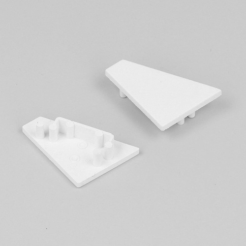 Zaślepka biała do profilu aluminiowego LED CORNER16.v2 - kpl. 2 szt.