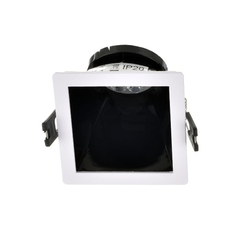 Sufitowa oprawa wpustowa VT-875-WB - stała - biało-czarna