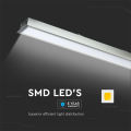 Oprawa liniowa LED wpustowa 40W 3800lm Srebrna - VT-7-41-S