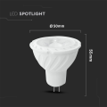 Żarówka LED MR16 6W biała neutralna 4000K 455lm 110° - VT-257