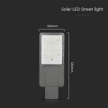 Solarna lampa uliczna LED z panelem fotowoltaicznym 40W 2500lm - VT-15111ST