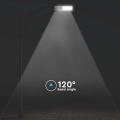 Solarna lampa uliczna LED z czujnikiem ruchu i panelem fotowoltaicznym 50W 4300lm - VT-40401ST