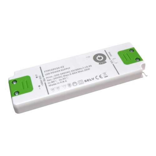 Zasilacz LED napięciowy w kompaktowej obudowie 24V 0.83A 20W FTPC20V24-C2