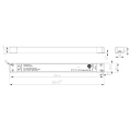 Zasilacz napięciowy ultrapłaski POS 24V 200W 8.33A FTPC200V24-S2 - wymiary