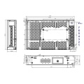 Zasilacz napięciowy modułowy POS 12V 150W 12.5A POS-150-12-C2 - wymiary