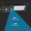 Solarna lampa uliczna LED z czujnikiem ruchu 40W 4800lm - VT-ST42