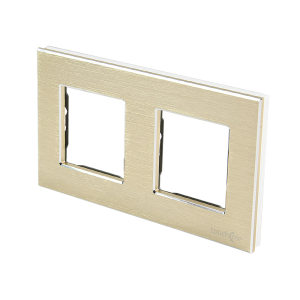 Aluminiowa ramka podwójna złota - TM616G - TOUCHME