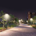Solarna lampa ogrodowa LED z czujnikiem ruchu 10W 1500lm - VT-65W