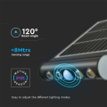 Solarna lampa LED z czujnikiem ruchu 8W 950lm - VT-11108