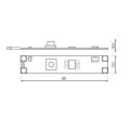 Mikro wyłącznik LED do profili aluminiowych 12-24V DC 5A - Switch - wymiary