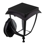 Solarna lampa elewacyjna LED 2W 110lm 3000K+6000K - VT-982