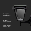 Solarna lampa elewacyjna LED 2W 110lm 3000K+6000K - VT-982