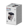 Solarna lampa elewacyjna LED 2W 110lm 3000K+6000K - VT-982