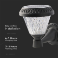 Solarna lampa elewacyjna LED 0.8W 75lm CCT z pilotem - VT-969