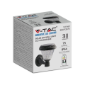 Solarna lampa elewacyjna LED 0.8W 75lm CCT z pilotem - VT-969