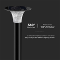 Solarna lampa LED z czujnikiem ruchu 15W 2200lm 4000K+6000K - VT-413