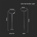 Solarna lampa LED 3W 220lm CCT - VT-4102