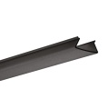 Klosz zatrzaskowy "FOLED-27" czarny do profili aluminiowych LED - 1mb
