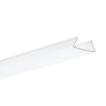 Klosz zatrzaskowy "FOLED-27" satynowy do profili aluminiowych LED - 1mb