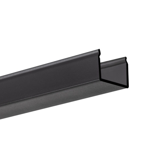 Klosz zatrzaskowy "G-22S" czarny do profili aluminiowych LED - 1mb