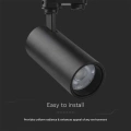 Lampa szynowa LED 3-fazowa 30W 2900lm CCT czarna - VT-47030-B