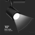 Lampa szynowa LED 3-fazowa 35W 3000lm czarna - VT-4536B