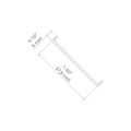 Klosz zatrzaskowy "KOPRO-38" satynowy do profilu aluminiowego LED - wymiary