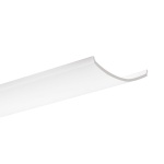 Klosz zatrzaskowy "KOPRO-38R" satynowy do profilu aluminiowego LED - 3mb