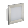 Oprawa ścienna do zabudowy LED 3,5W 2700K - MUR LED INOX D 04