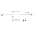 Zasilacz napięciowy desktopowy 12V 36W 3A -EBD3612 - rysunek techniczny