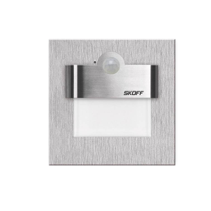 Oprawa schodowa LED z czujnikiem ruchu - TANGO  - Szlif - 10V / 230V - IP20 - Skoff