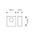 Lampa elewacyjna LED ENEO WALL - 6W 4500K 230V - grafitowa