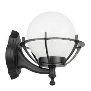 Lampa elewacyjna 1x E27 - KULE Z KOSZYKIEM 200 K 3012/1/KPO