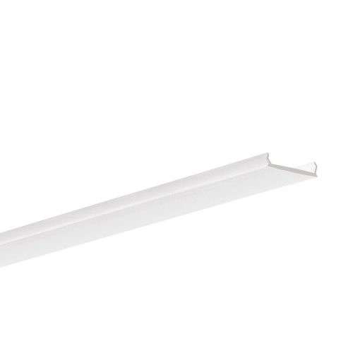 Klosz zatrzaskowy "LIGER-16" satynowy do profilu aluminiowego LED - 1mb