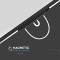 Lampa szynowa LED magnetyczna SMART WiFi 23W CCT 48V - czarna - VT-42024-S